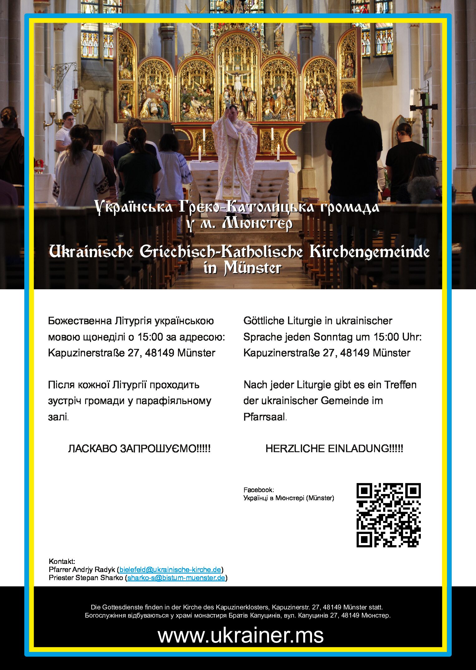 Gottesdienste in ukrainischer Sprache