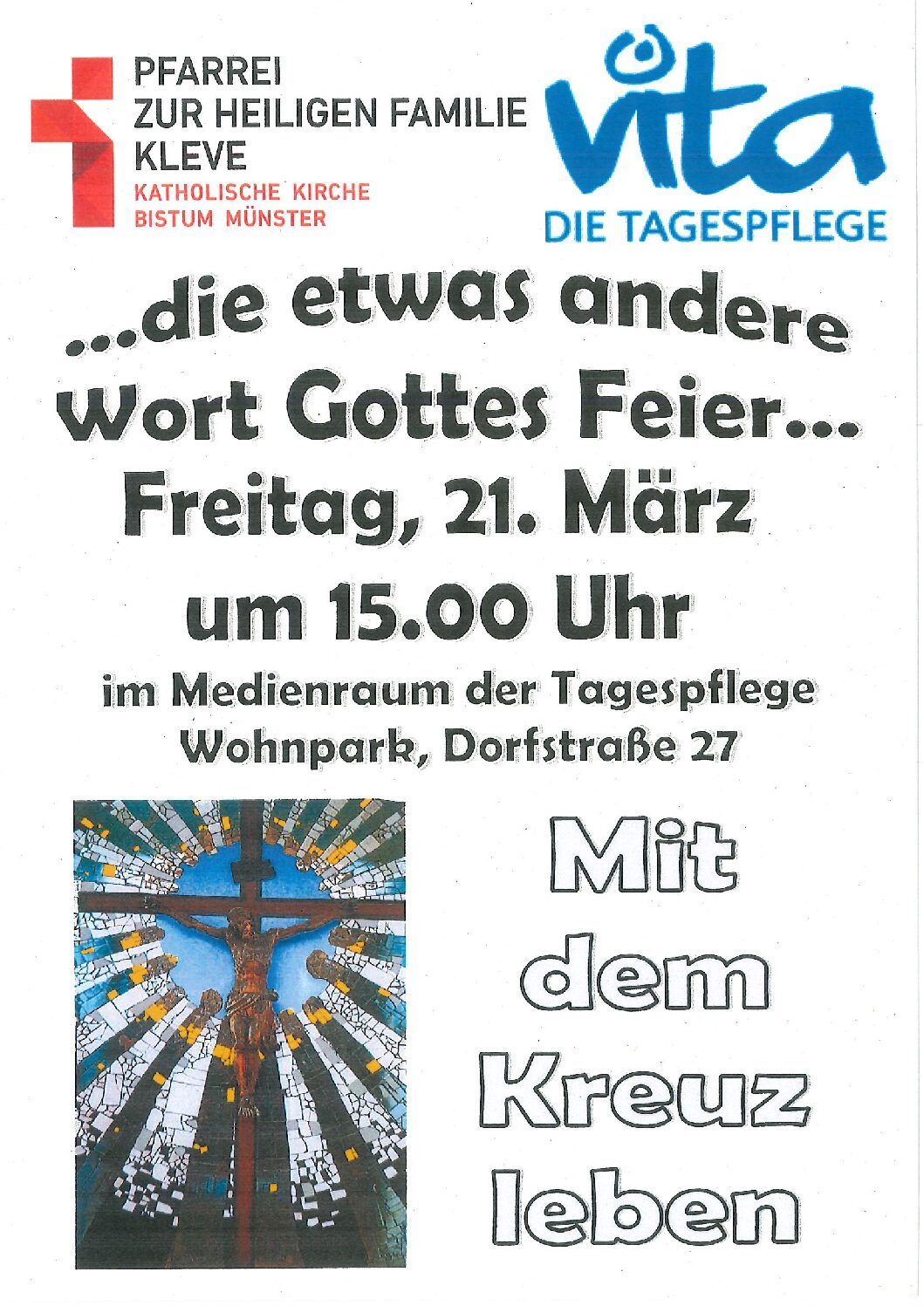 Wort-Gottes-Feier in der Vita Tagespflege