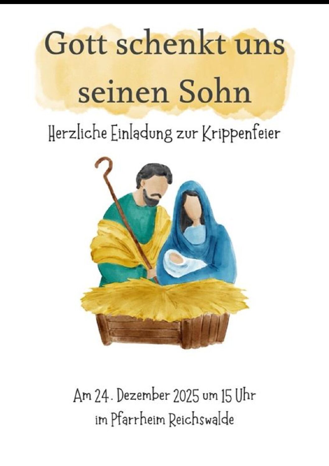 Krippenfeier in Herz-Jesu Reichswalde