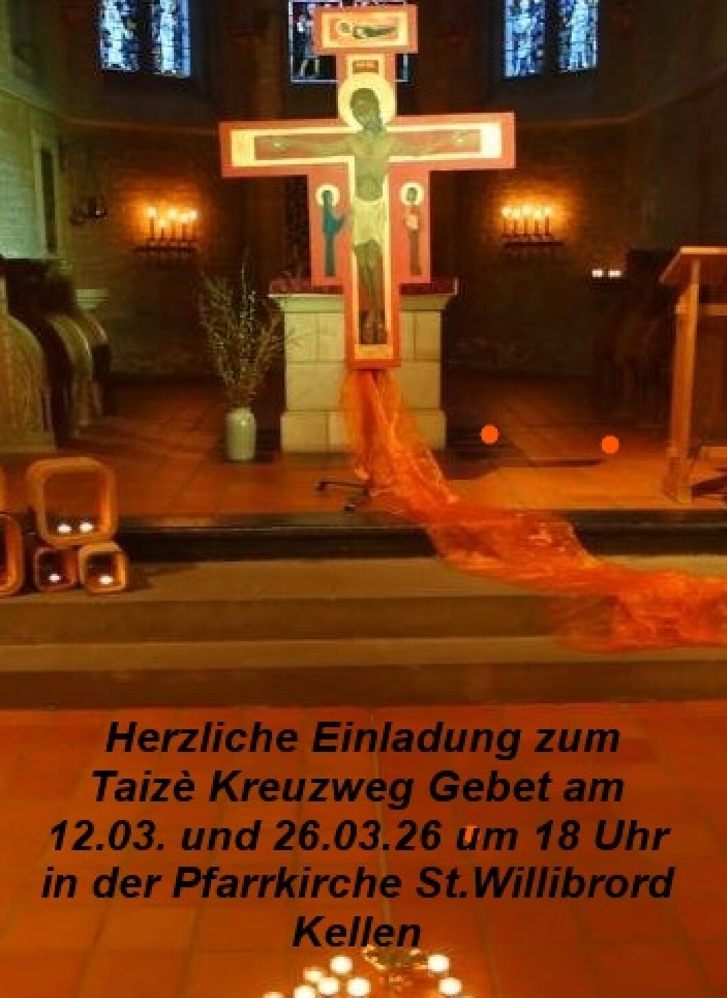 Taizé Kreuzweg-Gebet in St. Willibrord Kellen