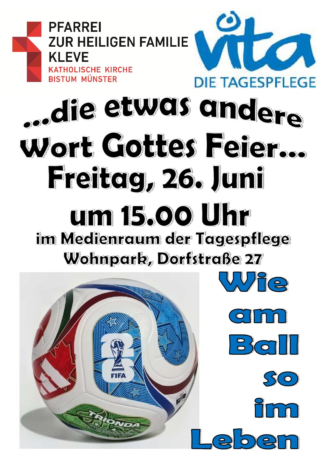 Wort-Gottes-Feier in der ViTa-Tagespflege Lebenshilfe, Dorfstraße 27