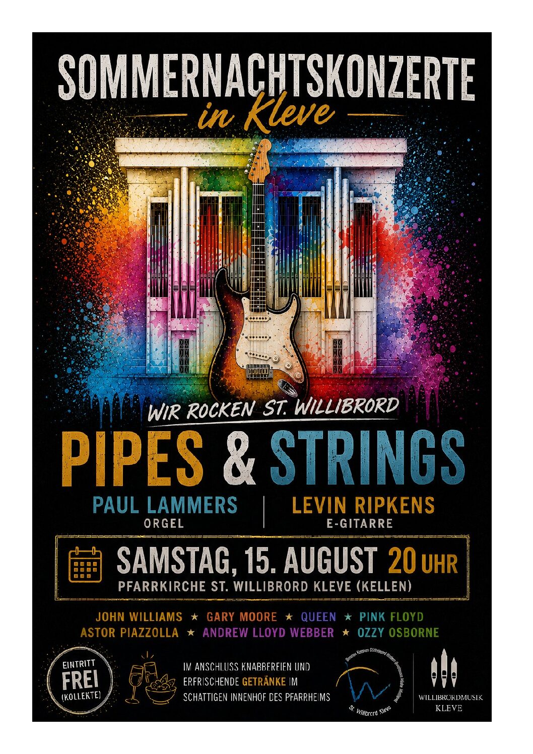 Wenn die E-Gitarre die Orgel trifft: „Pipes & Strings“ erobert St. Willibrord in Kleve