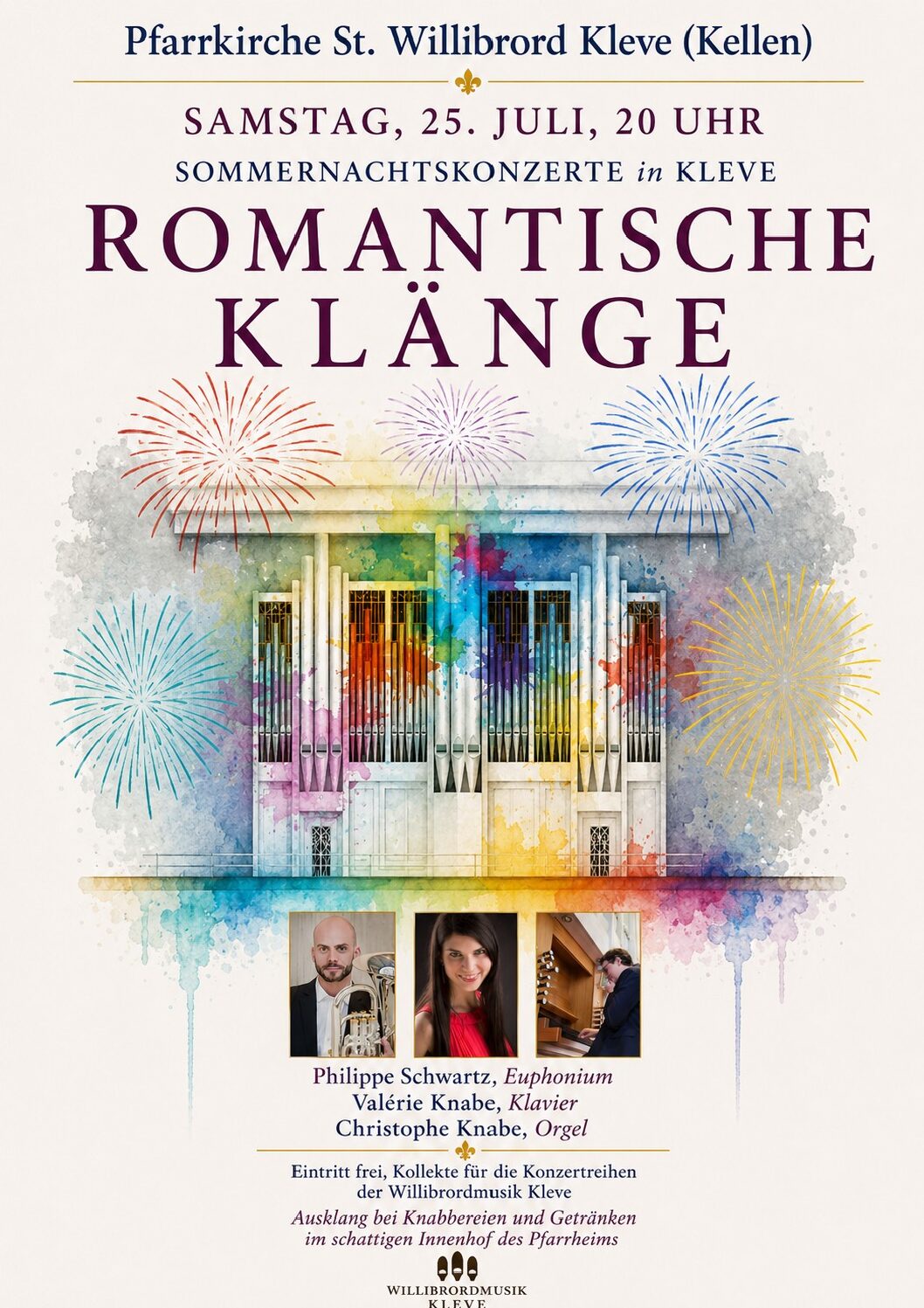Sommernachtskonzert in Kleve: „Romantische Klänge“ in der Pfarrkirche St. Willibrord Kellen